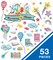 Carson Dellosa 53 pc Bundle Reading is Magic Set, Retro Rainbow, Balloons, Books, and Star Cutouts With Inspirational Quotes for Bulletin Board Classroom Decor